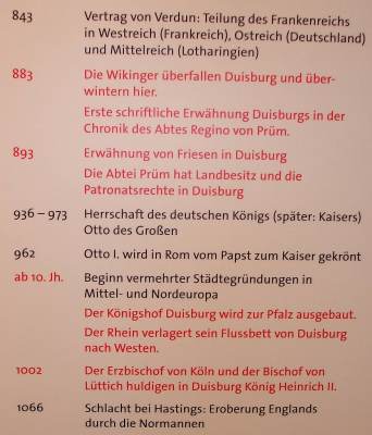Tafel aus Duisburger Ausstellung 'Der Kaiser kommt' (2010)
